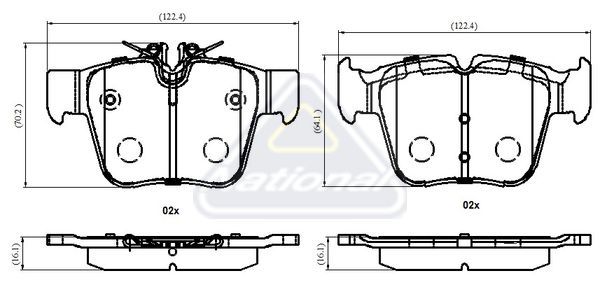 ORİJİNAL ARKA BALATA W205 (A0004207803)