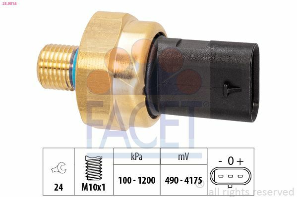 MO YAKIT BASINÇ MÜŞÜRÜ W205/W213/W222-M654/M656 (A0009050603)