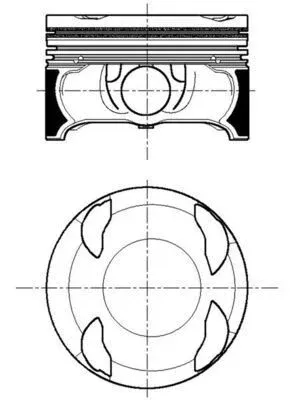 KOLBENSCHMIDT Piston M274 83.00 (A2740302317)
