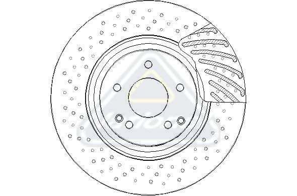 HELLA PAGID ÖN FREN DİSKİ. W203-209-171. C200-220-270. DELİKLİ. (A2034211312)