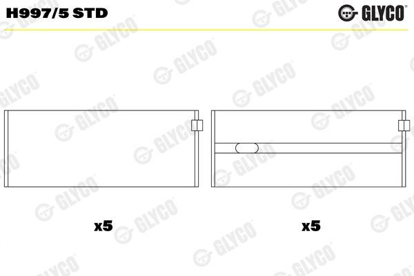 KOLBENSCHMIDT ANA YATAK STD M602 (A1020335002)