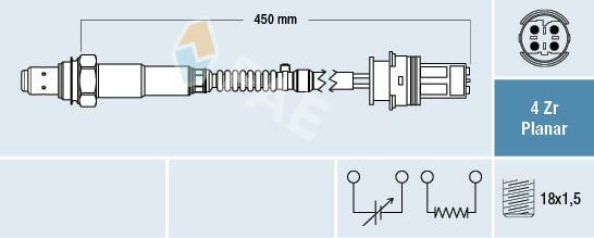 Fae Lambda Sensöru Sol W203 W209 (A0015404617)