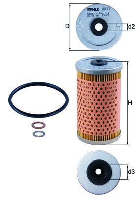 Mahle Knecht Yağ Filtresi M102 Eleman (A1021800009)