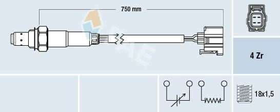 Fae Lambda Sensörü W172 W204 W207 W212 Cgı (A0065422218)
