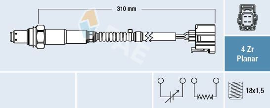Fae Lambda Sensörü Arka Sağ W164 W212 W221 M272 (A0045420718)
