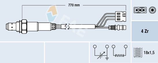 Fae Lambda Sensöru W124 M111 940 960 (A0005404217)
