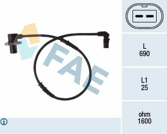 Fae Abs Sensörü Ön W210 Sol (A2105409008)