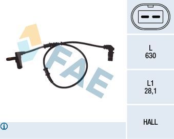 Fae Abs Sensörü Ön W220 Sağ Sol (A2205400117)