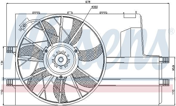 Nissens Klima Fanı W168 (A1685000293)
