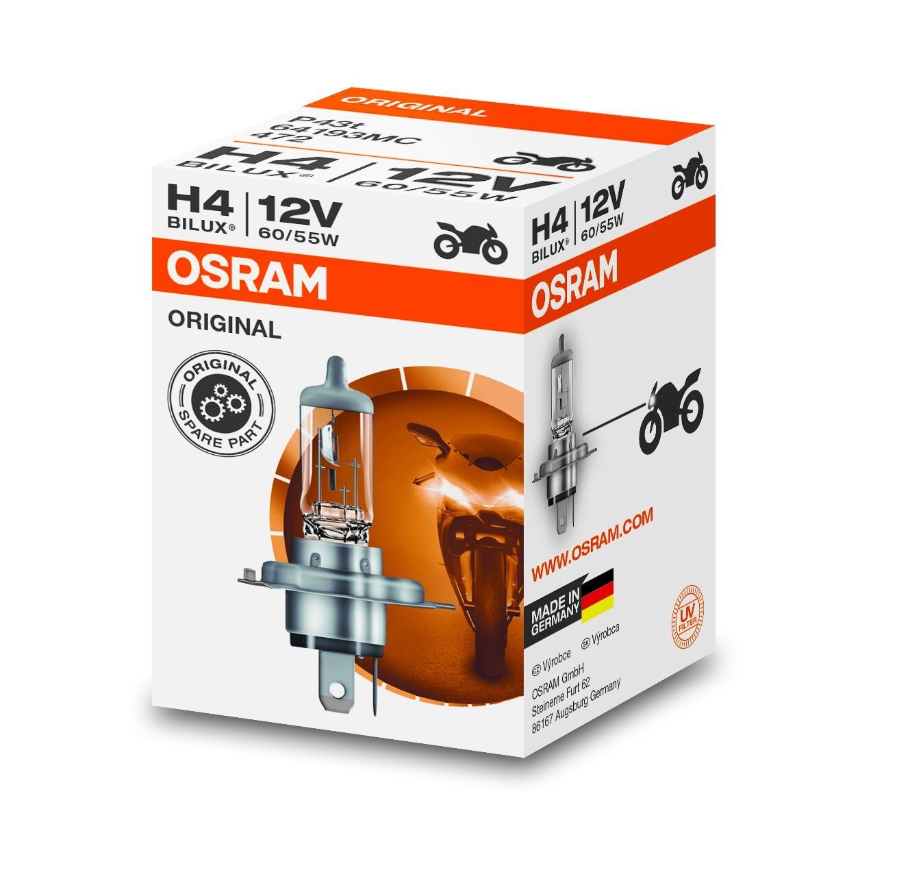 OSRAM AMPUL H4 (H412W AMPUL)