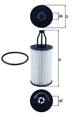 Mahle Knecht Yağ Filtresi 276 204 212 221 Glk 300 350 500 (A2761800009)