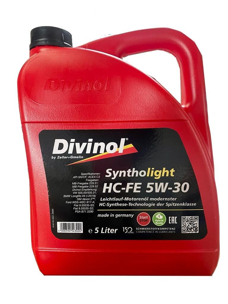 DİVİNOL MOTOR YAĞI 5W/30 (0072)
