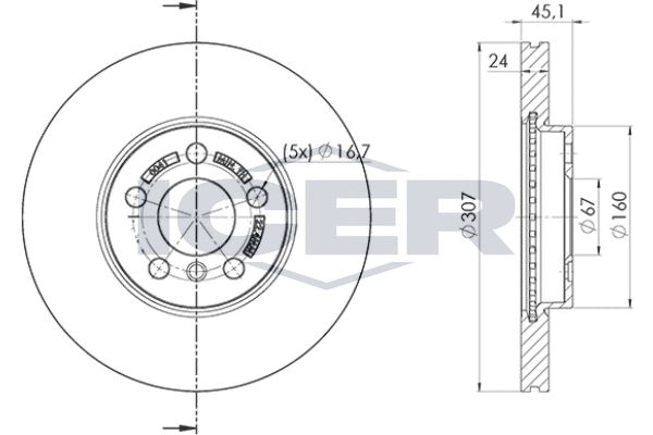 FREMAX ÖN FREN DİSKİ. F45-F46-F48... (34116799351)