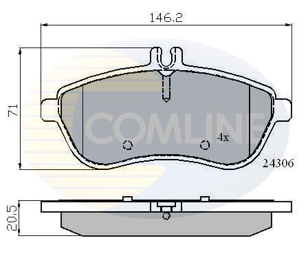 ORİJİNAL ÖN BALATA W204 (A0004201005)
