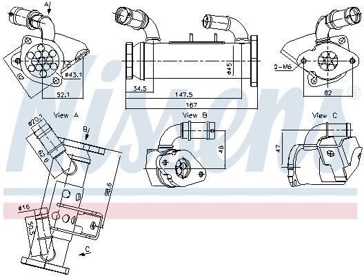 NISSENS EGR SOĞUTUCUSU SOL (LR003857)