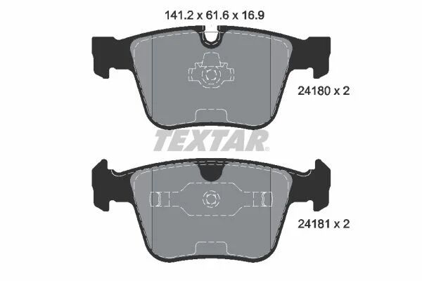 TEXTAR FREN BALATASI ARKA 164-221-216-251 AMG-4MATIC 2006- (2418001)