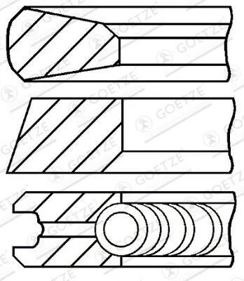 GOETZE SEKMAN 642 83.00 MM   2 * 2 * 2 (A6420300024)