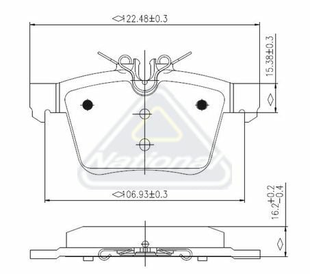 OPTIMAL FREN BALATASI ARKA W205 (A0004203602)