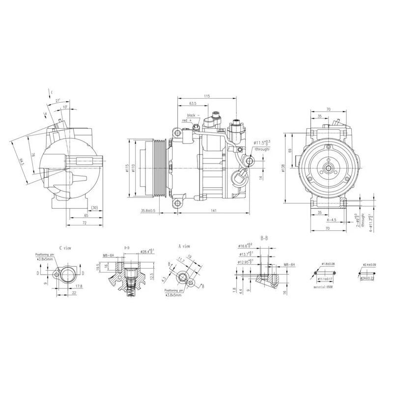 BEHR KLİMA KOMPRESÖRÜ W204/W212 (A0022303111)