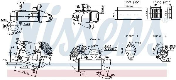 NISSENS EGR SOĞUTUCU 622/626 447/205 (A6221400075)