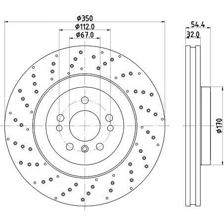 FEBI FREN DİSKİ 166/292 ÖN 4-MATIC (A1664211500)