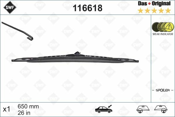 Swf Silecek Takım Flat 168 65 55 (A1688201245)