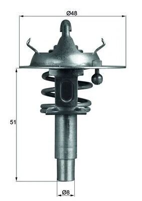 BEHRMAHLE TERMOSTAT 90'C 271 203/204/209/211 (A2712000015)