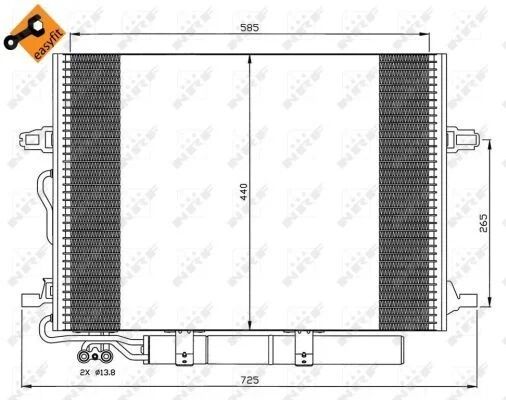 NRF KLİMA RADYATÖRÜ 211/219 (A2115001154)