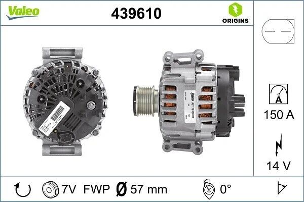 VALEO ŞARJ DİNAMOSU 204/212 (A2711541502)