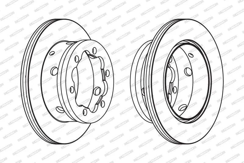 FERODO FREN DİSKİ  SPR.ARKA KÜÇÜK  D.ÇAP 130 MM (A9014231012)