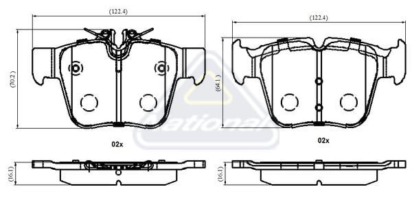 ORİJİNAL ARKA BALATA W205 (A0004207803)