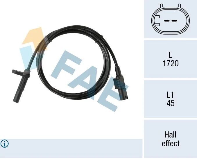 FAE ABS SENSÖRÜ ARKA SOL W906 (A9065401117)