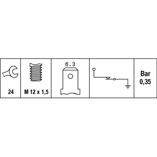 HELLA YAĞ MÜŞÜRÜ 602 SPR. M 10 > 0045452614 (A0045452614)