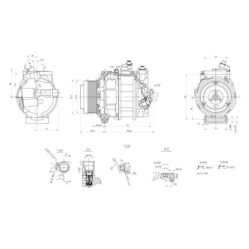 DENSO KLİMA KOMPRESÖRÜ (A0022305811)