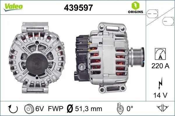 VALEO ŞARJ DİNAMOSU  SPR 906  646/651 CDI (A6461540802)
