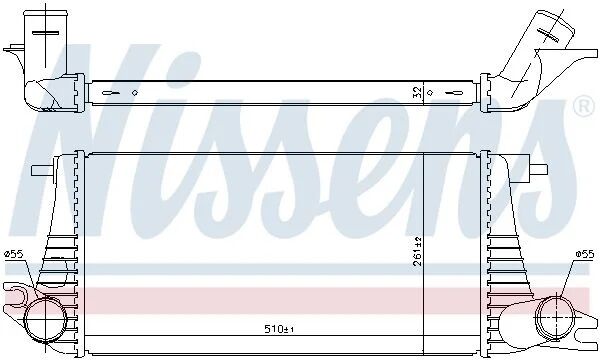 NISSENS İNTERKOL RADYATÖRÜ R60 R61  510×259X30 (17517632764)