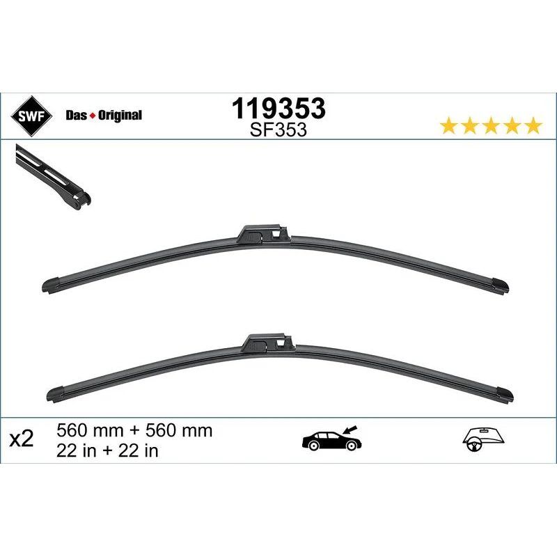 SWF SİLECEK  TAKIM FLAT 203/209   56+56 CM  ( 04 -> ) (A2038201545)