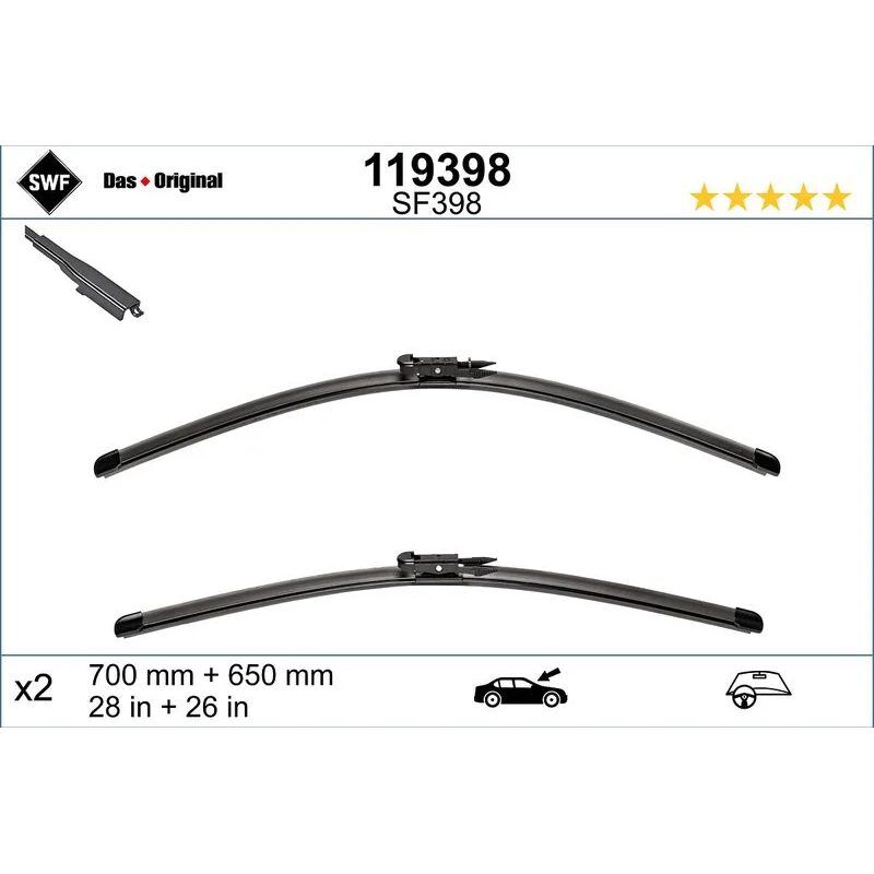 SWF SİLECEK  TAKIM FLAT VIANO 639/ASRTA J   70+65 CM (A6398200200)