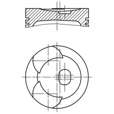 MAHLE MOTOR PISTON M616 91 70 SESLI (87.70480)