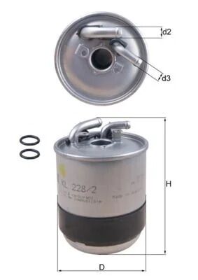 MAHLE KNECHT YAKIT FILTRESI M642 M646 M647 W164 W169 W245 W204 W211 W221 W639 (A6420920101)
