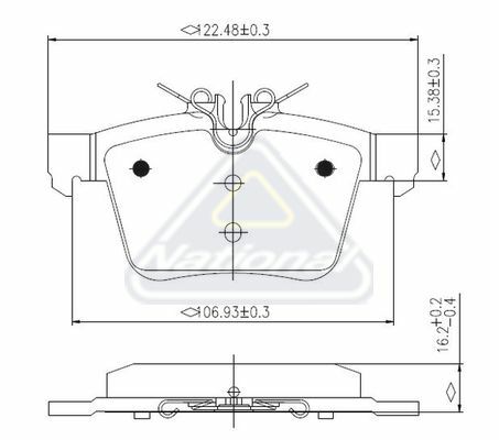 FREMAX ARKA FREN BALATASI. W205… (A0004203602)