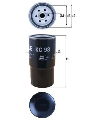 MAHLE KNECHT YAKIT FILTRESI E36 39 M51 M57 (13327786647)