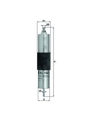 MAHLE KNECHT YAKIT FILTRESI E46 (13327831089)
