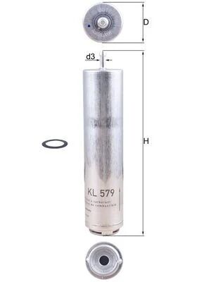 MAHLE KNECHT YAKIT FILTRESI N47 M47N M57N E90 E92 E93 (13327793672)
