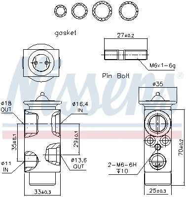 NISSENS KLİMA VALFİ W203/W220/W639 (999235)
