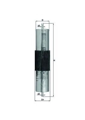 MAHLE KNECHT YAKIT FILTRESI M52 E36 39 38 46 YENI TIP UZUN (13321740985)