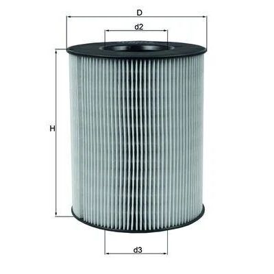 KNECHT HAVA FİLTRESİ 166 A SERİSİ/VANEO (A1660940004)