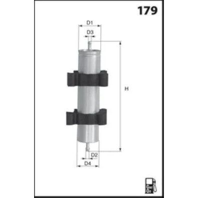 MAHLE KNECHT YAKIT FILTRESI MINI DIESEL SAĞ 50 ONE D (13327787477)