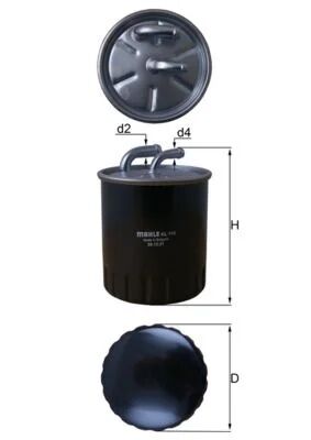 MAHLE KNECHT YAKIT FILTRESI SMART COLT1 DCI 04 (A6460920501)