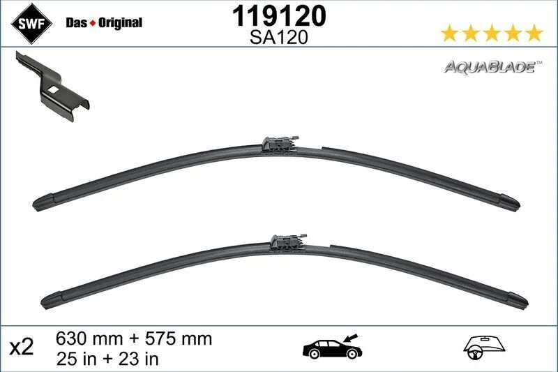 SWF SİLECEK  TAKIM FLAT 222     63+57 CM (A2228201145)